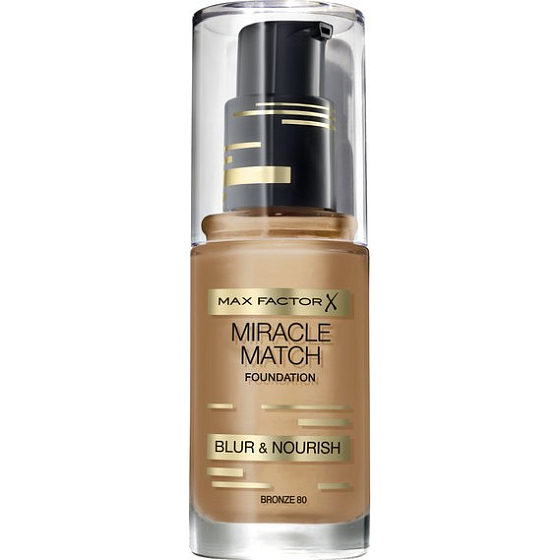 Max Factor Miracle Match Foundation Makeup 80 Bronze 30 ml