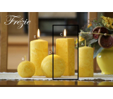 Lima Marble Freesia Scented Candle Yellow Prism 45 x 120 mm 1 piece