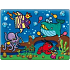 Magical water painting with brush Sea World 20 x 15 cm