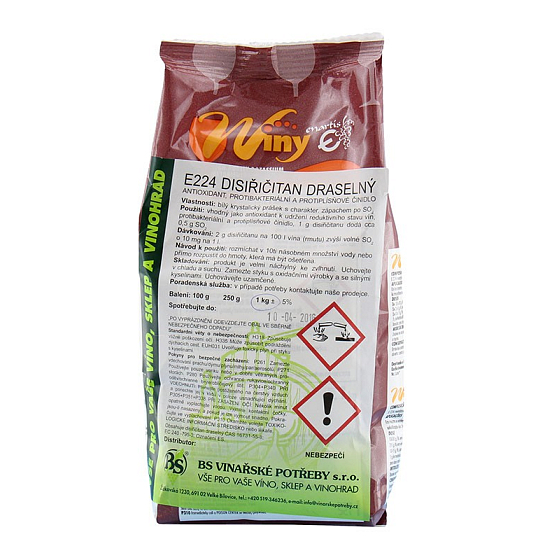 WINY Potassium Metabisulfite E224 Potassium Pyrosulfite for Food - Preservative 1 kg