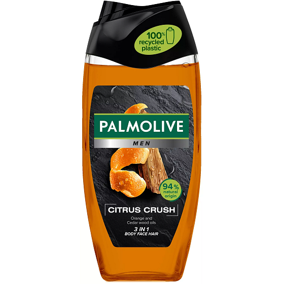 Palmolive Men Citrus Crush 3-in-1 Shower Gel for Body, Face, and Hair 250 ml