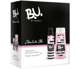BU Absolute Me deodorant spray for women 150 ml + shower gel 250 ml, cosmetic set