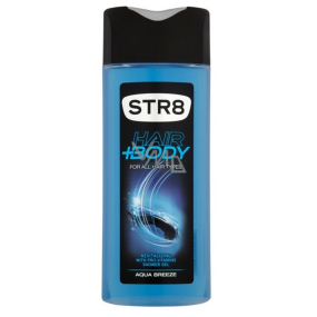 Str8 Aqua Breeze shower gel for body and hair for men 400 ml