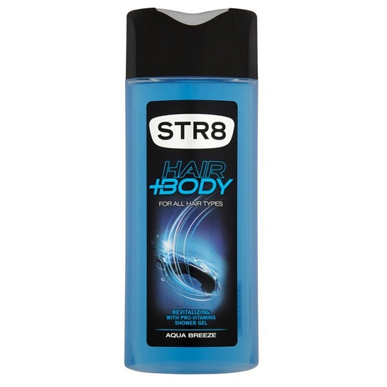 Str8 Aqua Breeze shower gel for body and hair for men 400 ml