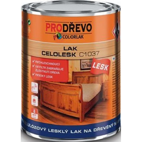 Colorlak Full Gloss C1037 Nitrocellulose Glossy Varnish for Wooden Furniture 0.35 l