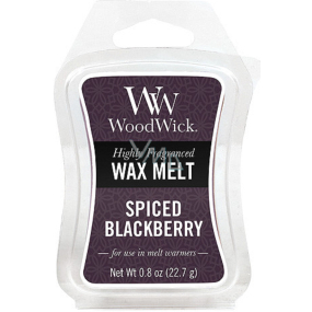 WoodWick Spiced Blackberry - Spicy blackberry fragrant wax for aroma lamp 22.7 g