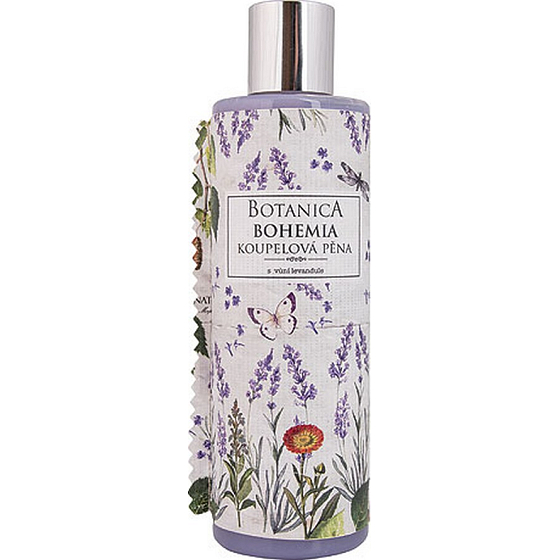 Bohemia Gifts Botanica Lavender with Olive Oil, Herbal Extract, and Yogurt Active Ingredient Bath Foam 250 ml