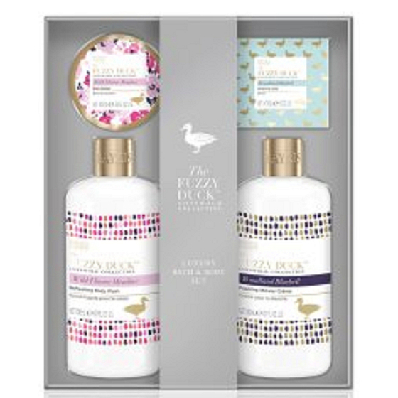 Baylis & Harding Forest Bell and Flower Meadow cleansing gel 300 ml + shower cream 300 ml + toilet soap 150 g + body butter 100 ml, cosmetic set