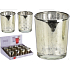 Candlestick Holograms glass silver gold 65 x 55 mm