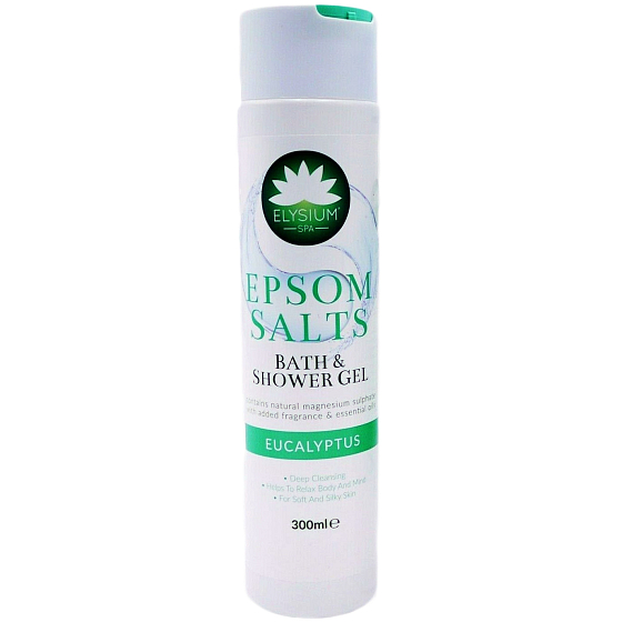 Elysium Spa Eucalyptus bath and shower gel with natural magnesium sulphate and added aroma of essential oils 300 ml