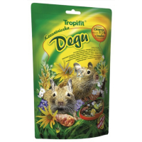 Tropifit Degu Complete Food with Supplement of Bark and Fruit Tree Twigs for Degus 400 g, exp. 02/2026