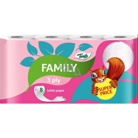 This Family Pink toilet paper 3 ply 8 pieces