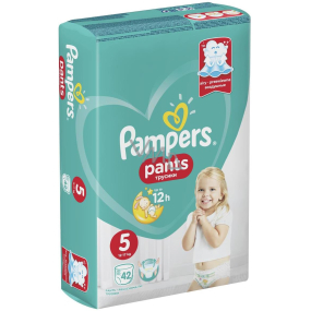 Pampers Pants size 5, 12-17 kg diaper panties 42 pieces