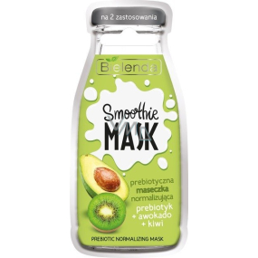 Bielenda Smoothie Mask Prebiotic Avocado + kiwi normalizing face mask 10 g