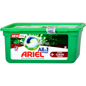 Ariel All in 1 Pods Extra Clean Power gel capsules universal for washing 30 pieces 816 g