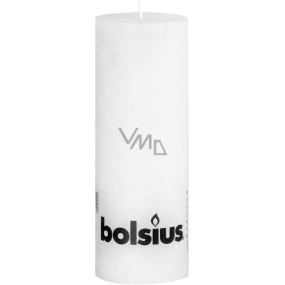 Bolsius Rustic candle white cylinder 68 x 190 mm