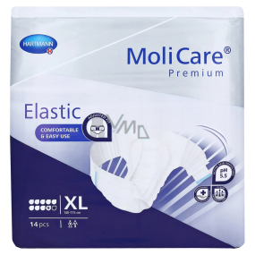 MoliCare Premium Elastic XL 140 - 175 cm 9 drops incontinence panties for severe incontinence 14 pieces