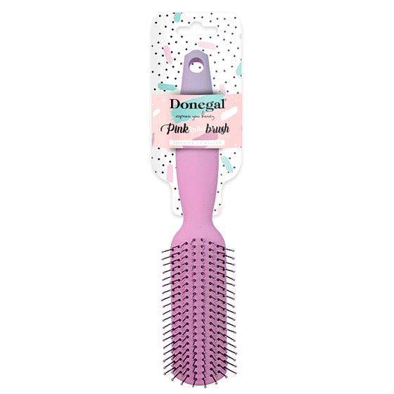 Donegal Pink Lychee Brush hair brush narrow 23,5 cm 1274