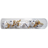 Roller blinds white with gold print for hanging 4 cm 6 pieces