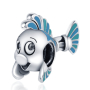 Sterling silver 925 Disney The Little Mermaid - Flounder fish, bead for bracelet