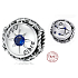 Charm Sterling silver 925 Zodiac sign, cubic zirconia Libra, bead for bracelet