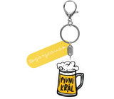 Albi Picture key ring with carabiner Beer King