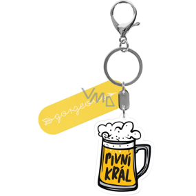 Albi Picture key ring with carabiner Beer King