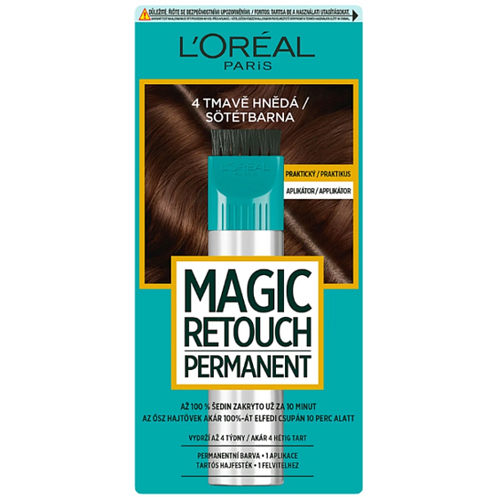 Loreal Paris Magic Retouch Permanent hair color 4 dark brown 45 ml