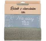 Albi Gift towel - For sexy body green 50 x 90 cm