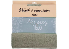 Albi Gift towel - For sexy body green 50 x 90 cm