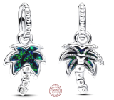 Charm Sterling silver 925 Palm, nature bracelet pendant
