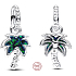 Charm Sterling silver 925 Palm, nature bracelet pendant