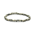 Dalmatian Jasper elastic bracelet natural stone, 4 mm bead / 19 cm, stone of positive energy