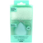JJDK 3D Makeup Sponge 6 cm + Cleaning Towel Various Colors, Gift Set