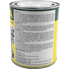 Bilak A 0002 matte water-based wood varnish, transparent, 0.7 kg