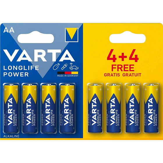Varta High Energy, batteries AA, alkaline, 8 pcs