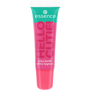 Essence SAY IT WITH JUICY lip gloss HELLO CUTIE! juicy bomb 02 Witty Watermelon, 10 ml