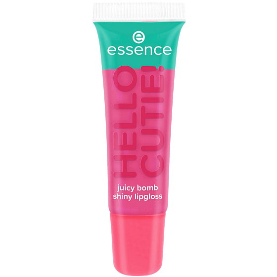 Essence SAY IT WITH JUICY lip gloss HELLO CUTIE! juicy bomb 02 Witty Watermelon, 10 ml