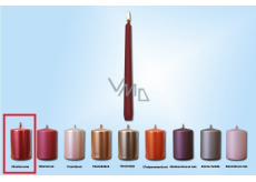 Lima Candle smooth metal red conical 22 x 250 mm 1 piece