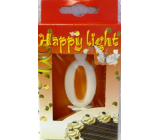 Happy light Cake candle digit 0 in box