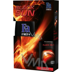 Fa Men Black Sun shower gel 250 ml + body lotion 150 ml, cosmetic set
