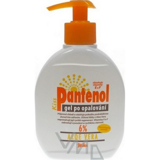Mika Panthenol 6% with Aloe Vera gel after sunbathing 300 ml with pump