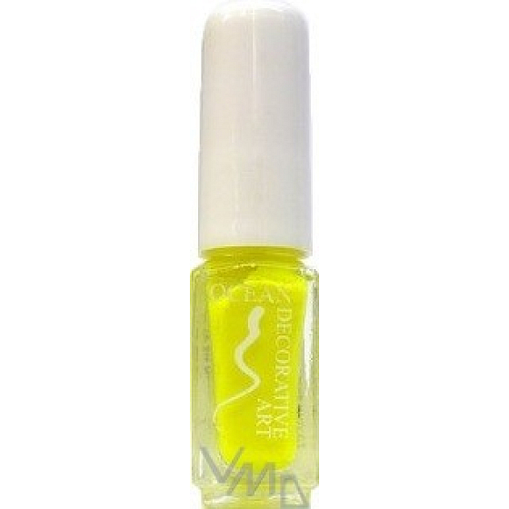 Ocean Decorative Art decorating nail polish shade 23 yellow neon 5 ml