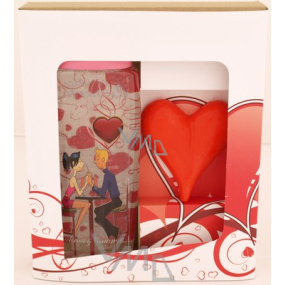 Bohemia Gifts For lovers shampoo 300 ml + solid soap Heart 70 g, cosmetic set