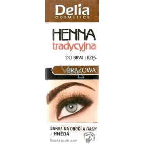 Delia Cosmetics Henna eyebrow and eyelash color Brown 2 g