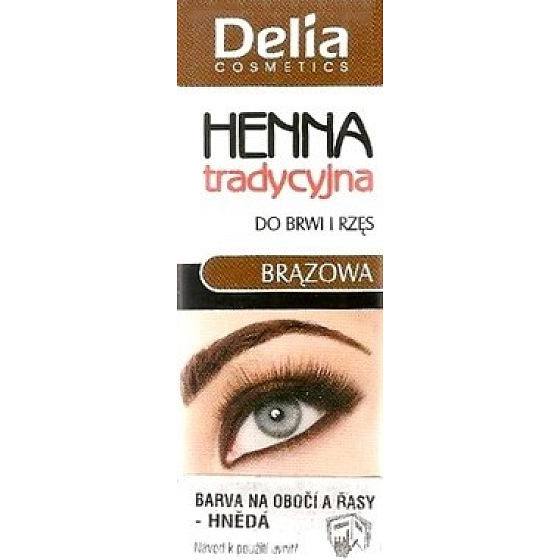 Delia Cosmetics Henna Eyebrow and Eyelash Dye Brown 2 g