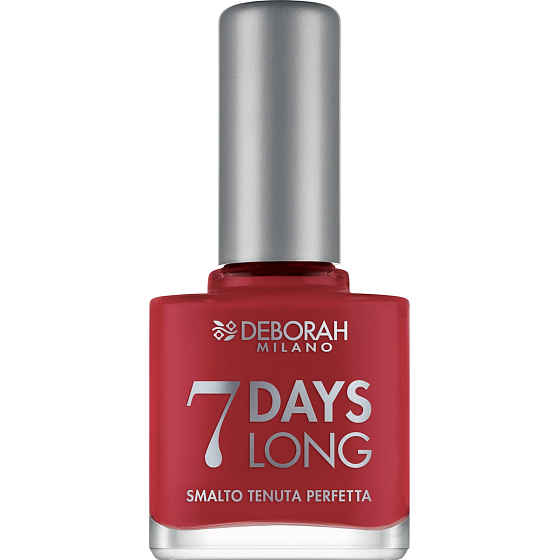 Deborah Milano 7 Days Long Nail Enamel nail polish 860 Strawberry Red 11 ml