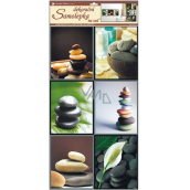 Stone wall stickers with anthurium 60 x 32 cm