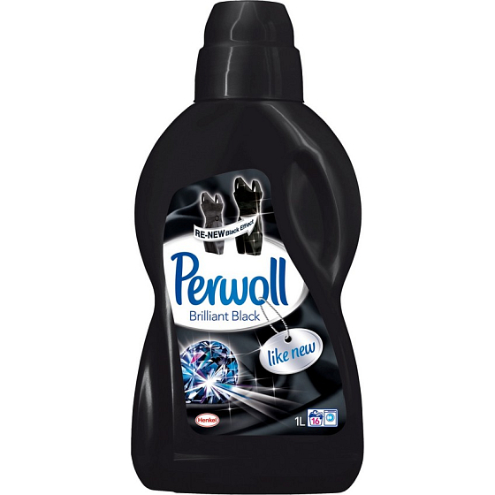 Perwoll Brilliant Black washing gel restores an intense black color, protects against loss of shape 1 l