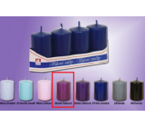 Lima Candle smooth medium purple cylinder 40 x 70 mm 4 pieces